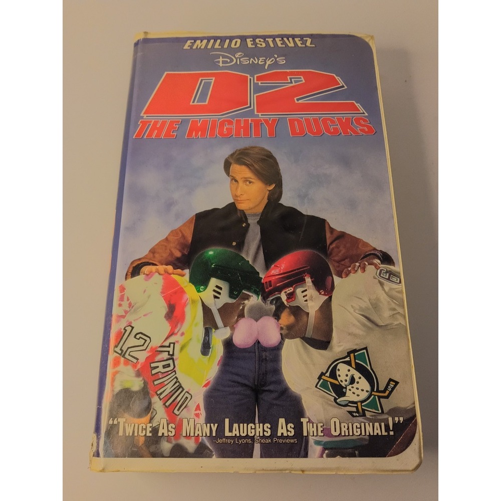 D2 The Mighty Ducks VHS 1994 Disney Clamshell Emilio Estevez
